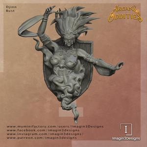 Pre-Supported Djinn Bust