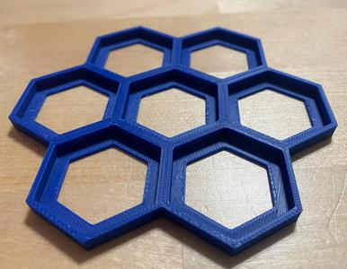 Hex base tray 30mm (Battletech)