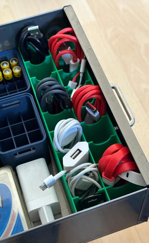 Cable Organizer for Bisley Desk cabinet