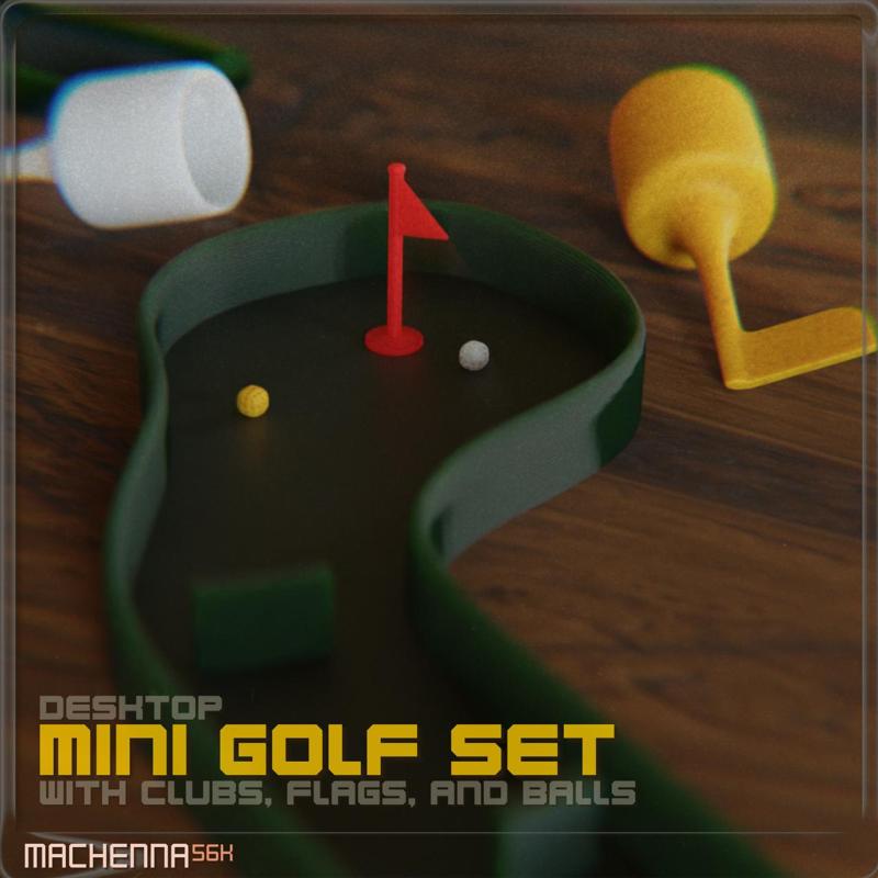 Desktop Mini Golf Toy Set