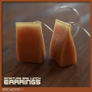 Miniature Bag Lunch Earrings