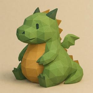 Dragon low poly   