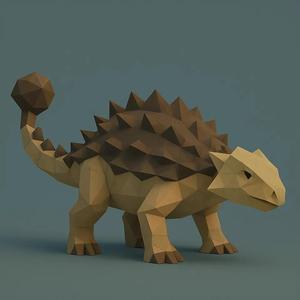ANQUILOSAURIO LOW POLY   