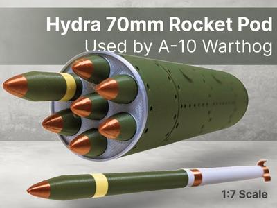 Hydra 70mm Rocket Pod used by A-10 Warthog