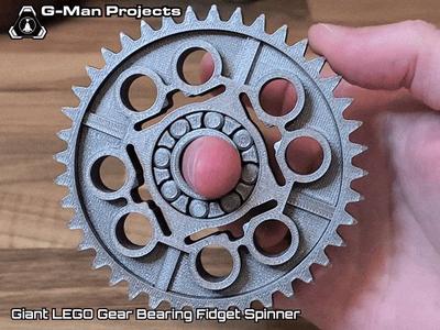Giant LE-GO Technic Gear Fidget Spinner 