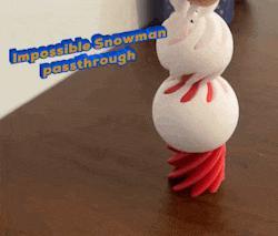 Impossible Passthrough Snowman