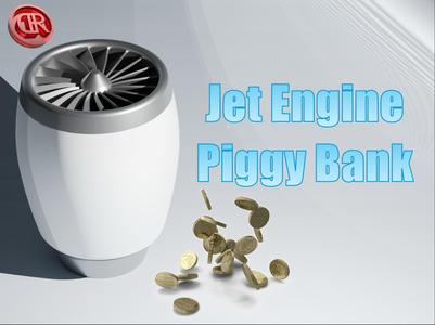 Jet Engine Piggy Bank