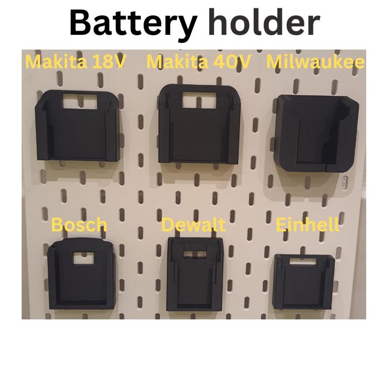 Ikea Skadis Battery Holder 