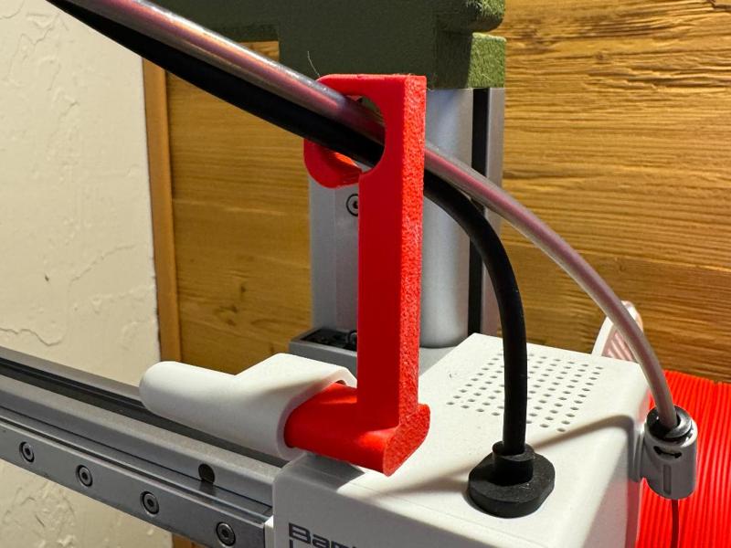 Extruder cable + PTFE tube holder guide A1 mini 