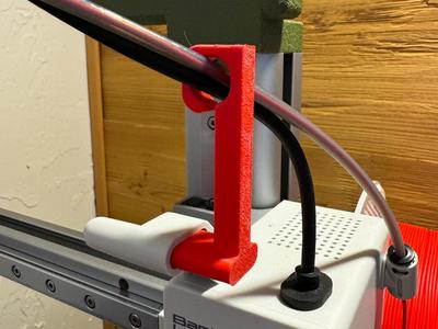 Extruder cable + PTFE tube holder guide A1 mini 