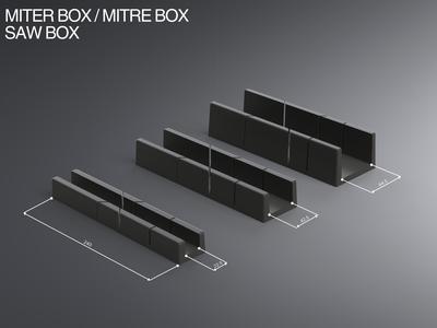 Miter / Mitre / Saw Box - 3 Sizes