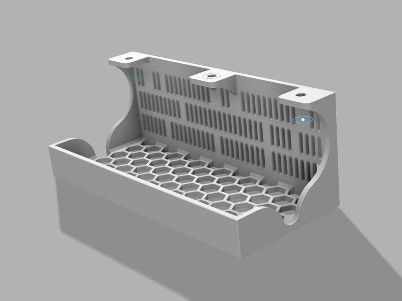 Under Desk Power Adapter Storage Box