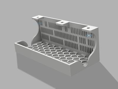 Under Desk Power Adapter Storage Box