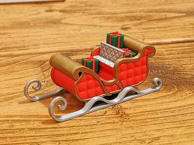 Holiday Sleigh and Presents Model Kit