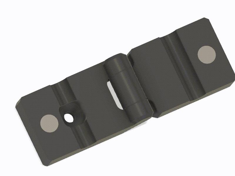 Print in place magnet locking cable organizer