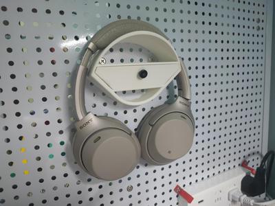 Pegboard headset stand (with drawer)