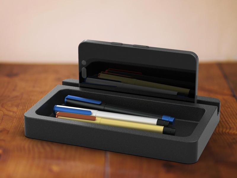 Modern Catch Tray with Phone / Tablet Stand
