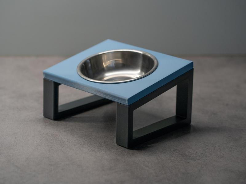 Raised pet bowl holder - single 100/120/150 mm