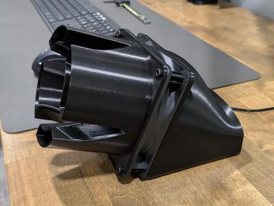 Desk Fan Inlet Duct & Stand for 120mm PC Fan
