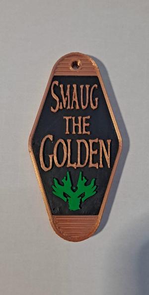 Smaug the golden keychain