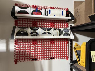 Multiboard Tape Roll Storage Rack