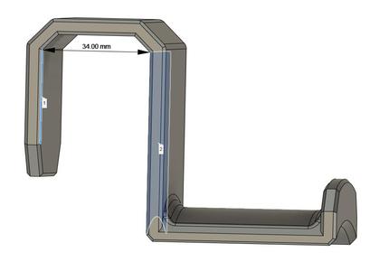 Headphone holder mounted on cubicle divider