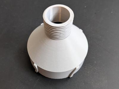 IBC Tote adapter - 2 3/8" NPS to garden hose
