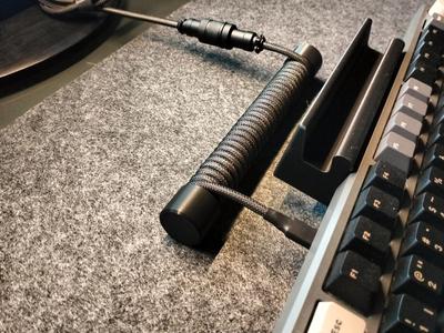 Coiled Cable Rod Bar for Mechanical Keyboard