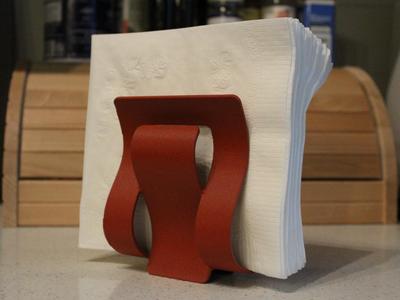Ultramodern "Wavy" Napkin Holder