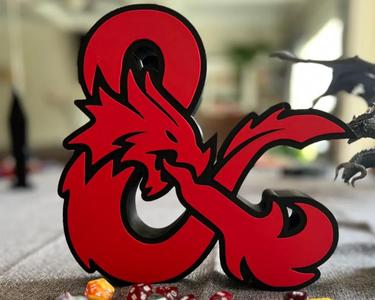 Dungeon and Dragons Logo Dice Tower