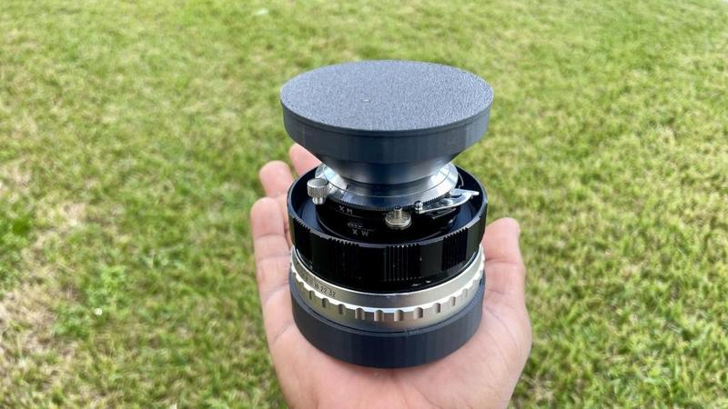 Mamiya Press Super 23 100mm f2.8 front and rear cap