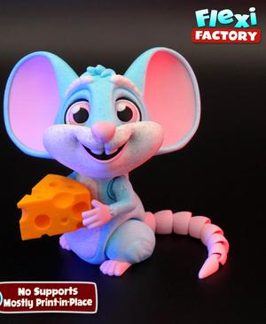 Flexi Factory Mouse & Cheese with 3MF Included!