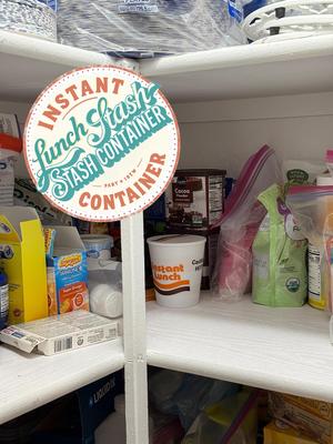 Instant Lunch, Stash, Container, Twist Lid, Hide, Plain, Sight