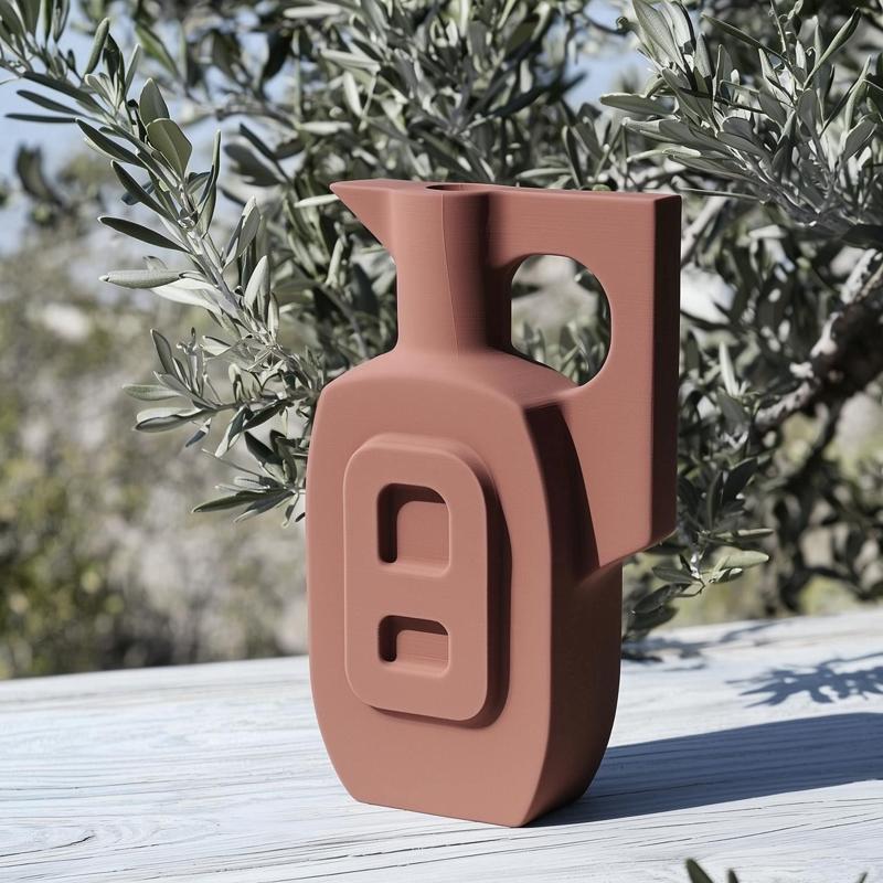 Loopform Vase – Geometric Retro Minimalist Home Decor