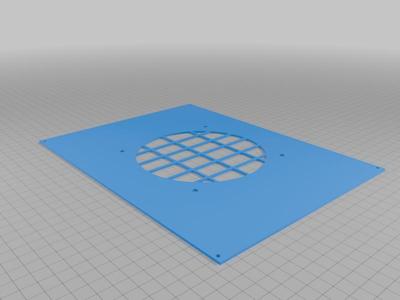 ender 5 plus half bottom panel for 120mm fan