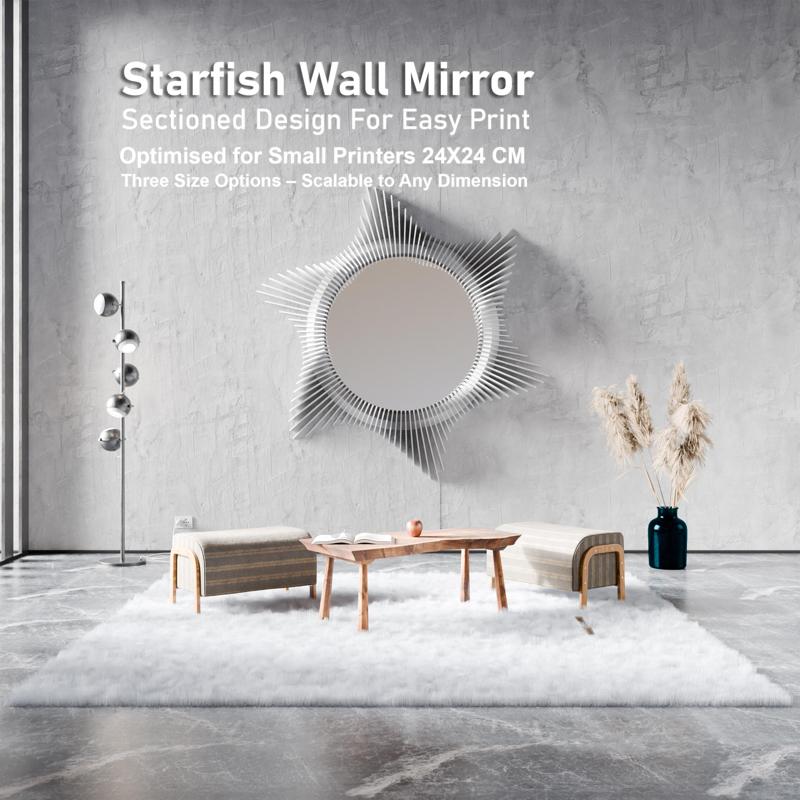 Starfish Mirror Wall Art Design