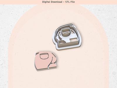 Jeans Clay Cutter for Polymer Clay | Digital STL File | Clay Tools | 5 Sizes Summer Clay Cutters,