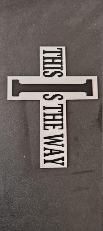 Mandalorian Cross Upper Case Thin (Book Marker)
