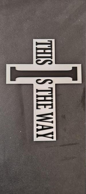 Mandalorian Cross Upper Case Thin (Book Marker)