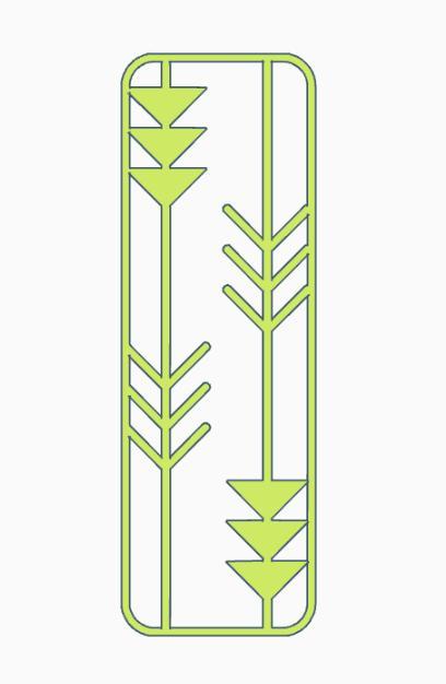 Arrow Bookmark 3.stl