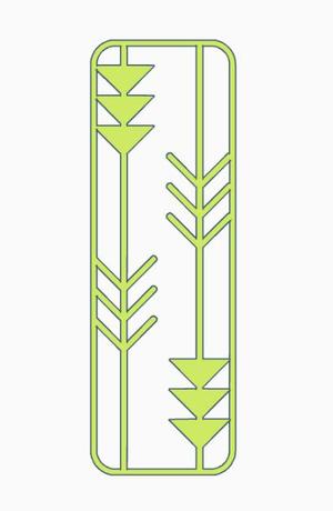 Arrow Bookmark 3.stl