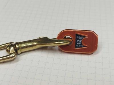 Micro SD Card Keyring Holder