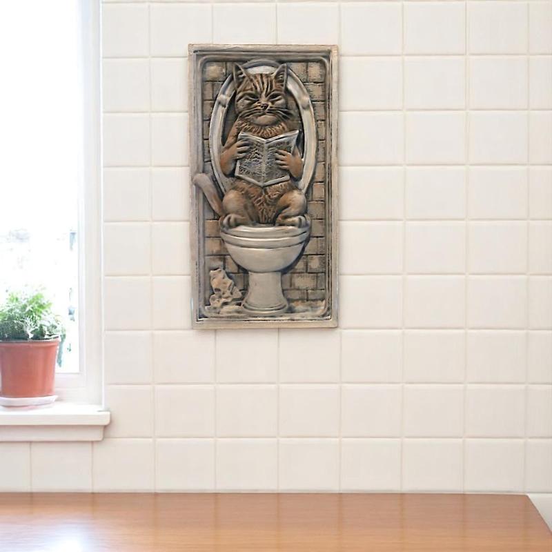 Toilet Reader Cat