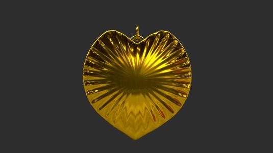 Love gold necklace