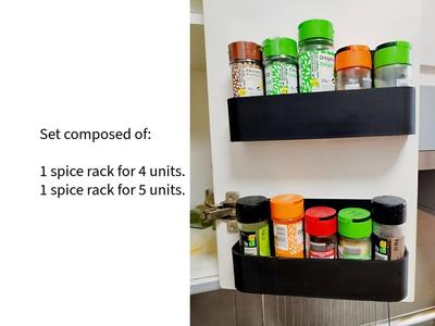 Small spice rack for kitchen cabinet.