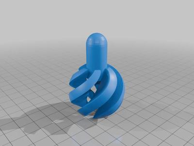 Spiral Sphere with Handle