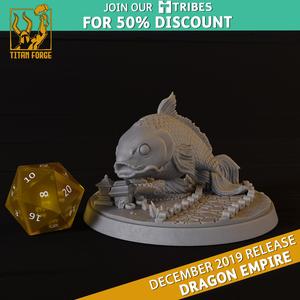 Koi Fish - Dragon Empire - Titan Forge Miniatures December 2019