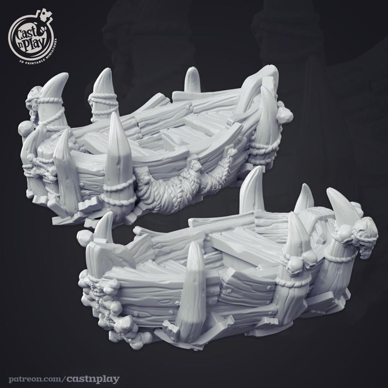 Undead Pirate Escape Boat (Pre-Supported)