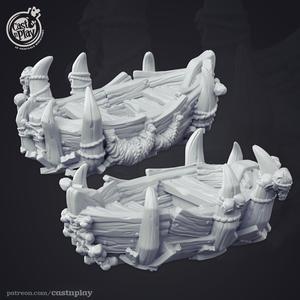 Undead Pirate Escape Boat (Pre-Supported)