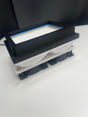 Hepa to dual fan